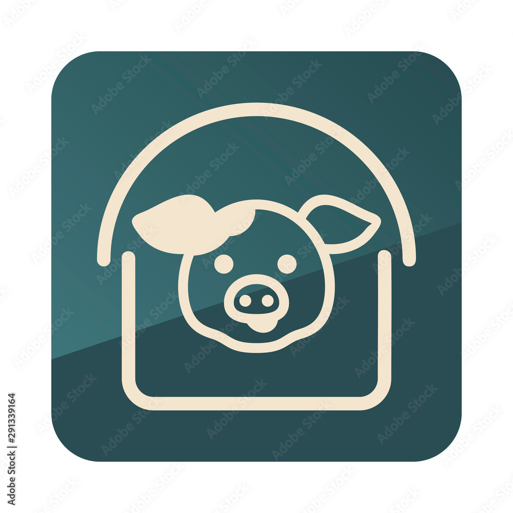 Pigsty vector icon Pigsty vector icon