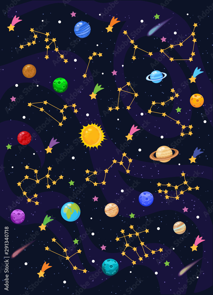 Planets, stars, constellations, comets Planets, stars, constellations, comets