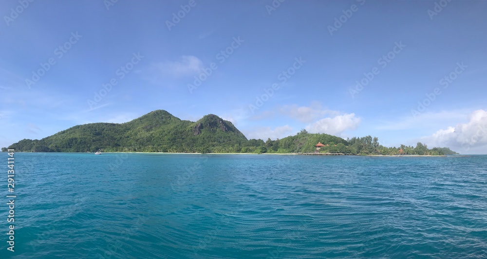 Beautiful Seychelles coastline