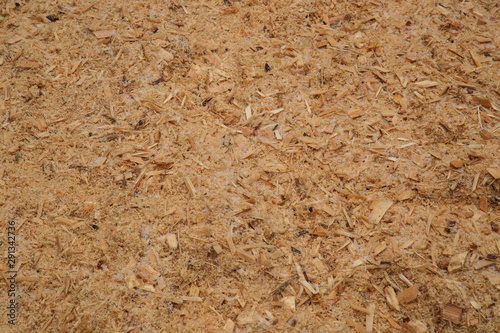 Sawdust. The second raw material after wood.