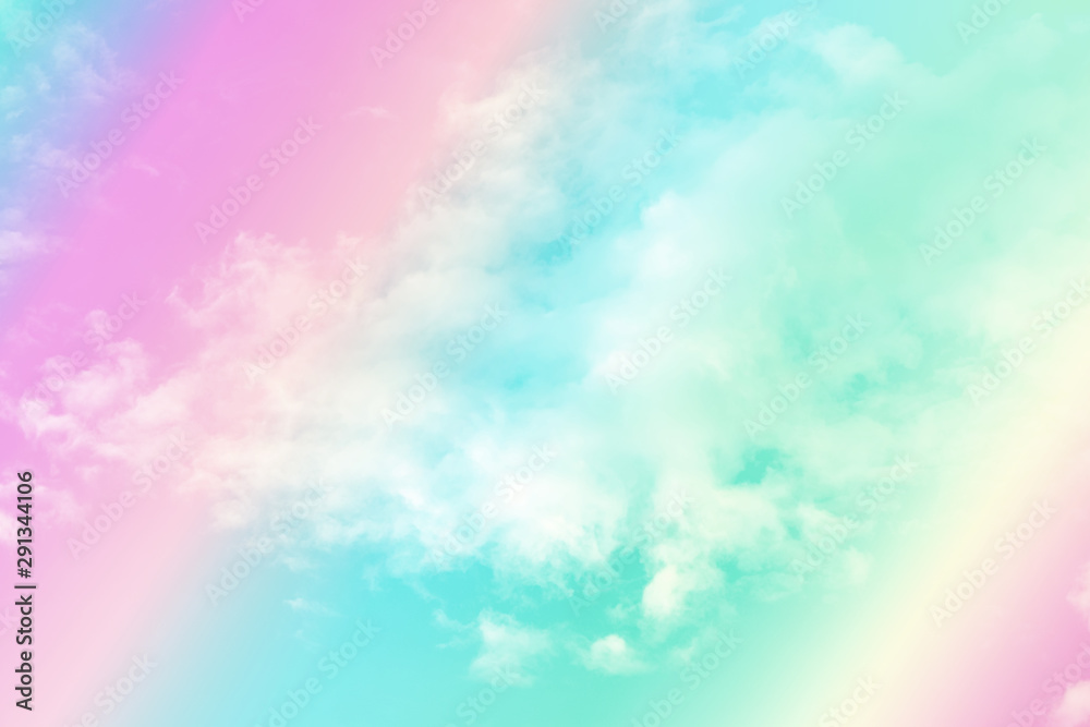 beauty soft sky pastel multicolor gradient shade