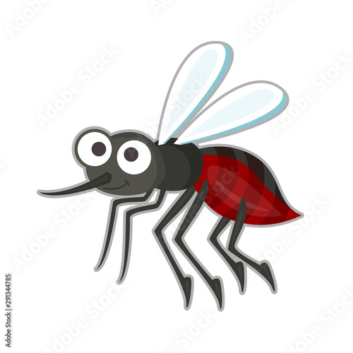 Small gnat flying