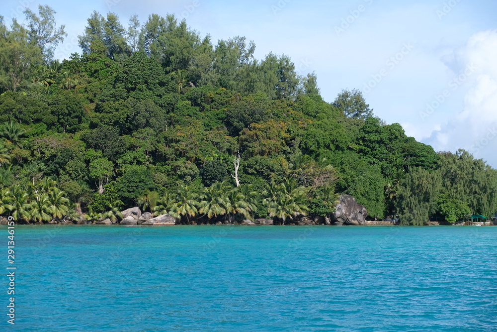 Beautiful Seychelles coastline