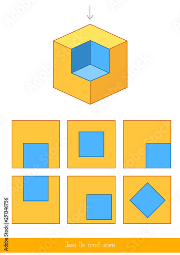 Educational game for kids. Find the correct answer