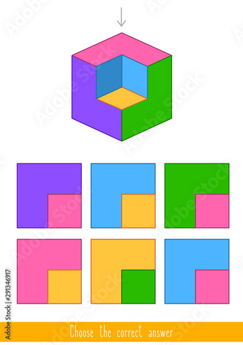 Educational game for kids. Find the correct answer