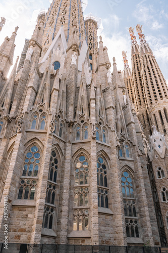 Barcelona, Cataluna, Spain- August 13, 2019: Sagrada Familia By Antoni Gaudi In Barcelona Spain © carles