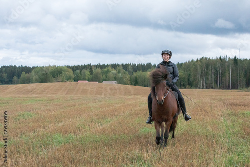 Icelandic horse riding