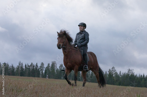 Icelandic horse riding