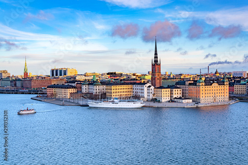 Panorama of Gamla Stan, Old Town in Stockholm, Sweden © MarinadeArt