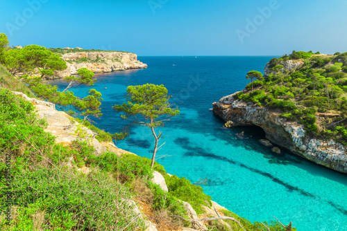 Fototapeta Naklejka Na Ścianę i Meble -  Calo des Moro, Mallorca. Spain. One of the most beautiful beaches in Mallorca