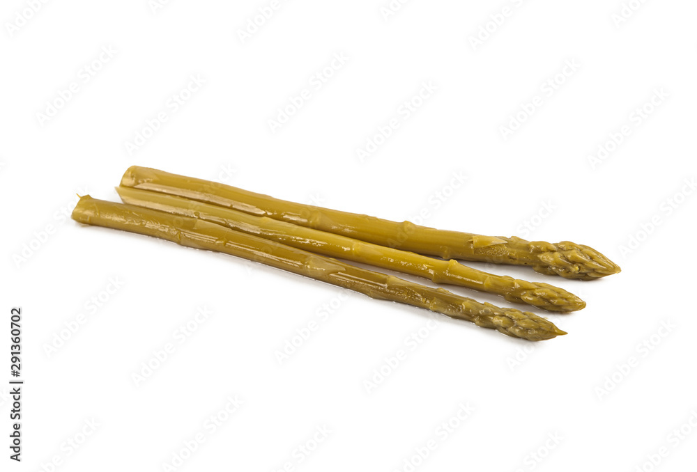 Green small asparagus isolated on a white background (view from a different perspective in the portfolio) Green small asparagus isolated on a white background (view from a different perspective in the portfolio)