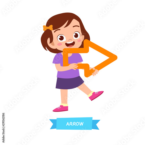 happy cute kids study many shape polygon