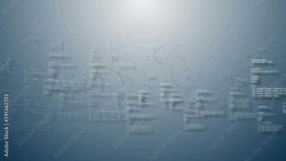 loopable footage of Programming code abstract technology background for ...