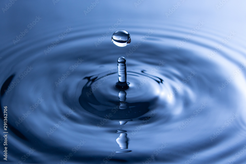 Water drop close up, splash of water Water drop close up, splash of water