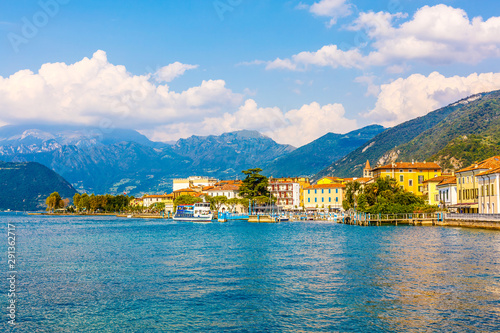 View on Lago Iseo and mountains. Lombardy, Italy photo