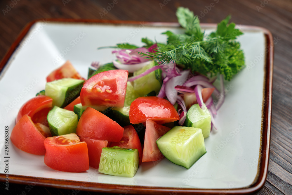 Vegetable salad with greens. catering menu Vegetable salad with greens. catering menu