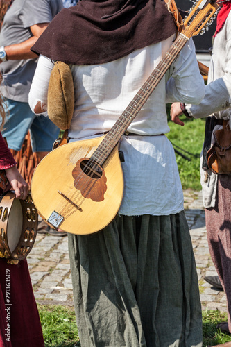 Medieval musician at the archaeological festival
