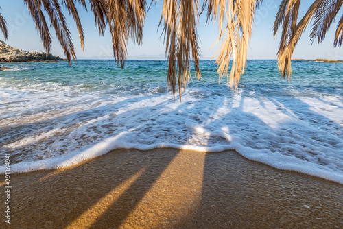 Beautiful Tigania beach on Greece. photo