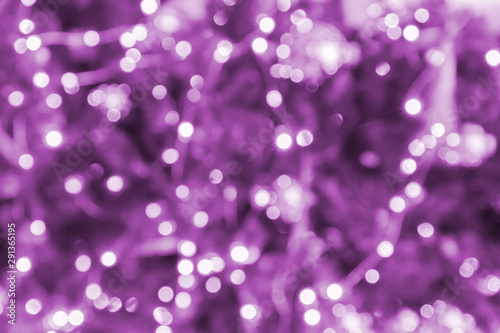 bokeh garland background. Abstract festive backdrop. greeting card for christmas and winter holidays, Toned image