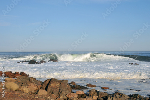 Obraz na płótnie High Surf at Bass Rocks