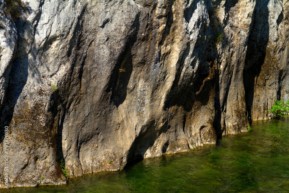 The Cetina River in canyon The Cetina River in canyon