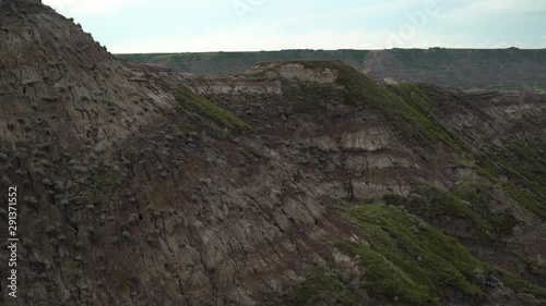 HorseThief Canyon, Alberta Canada, Medium view to wide shot, panning left to right photo