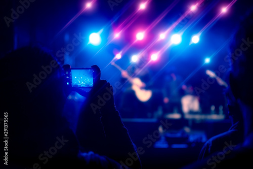 Fans enjoying festival music concert.