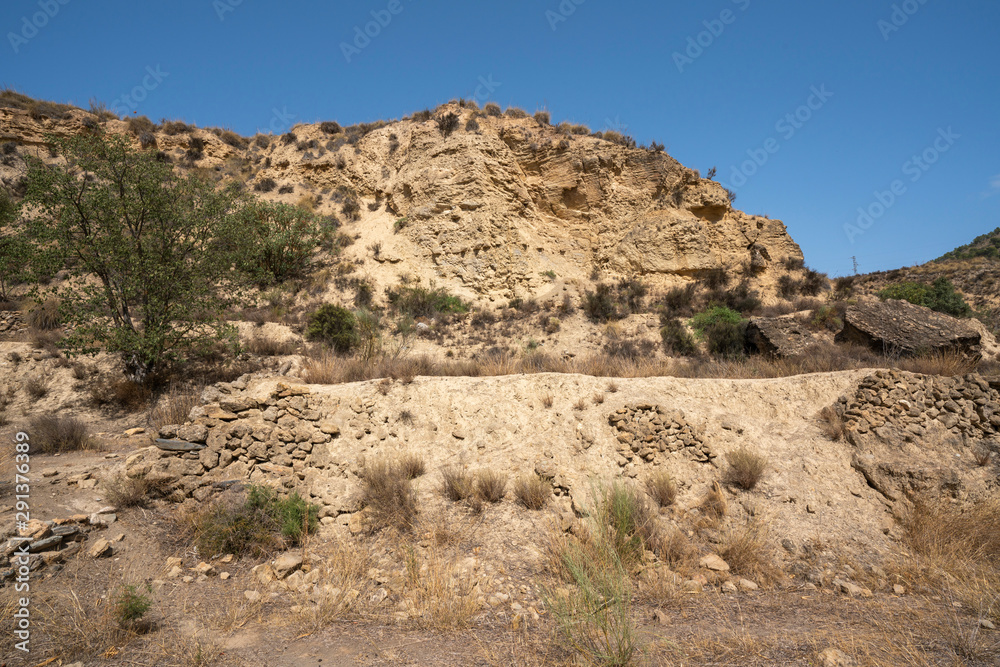 semi-desert area of ​​La Ramblilla (Ugijar) Spain