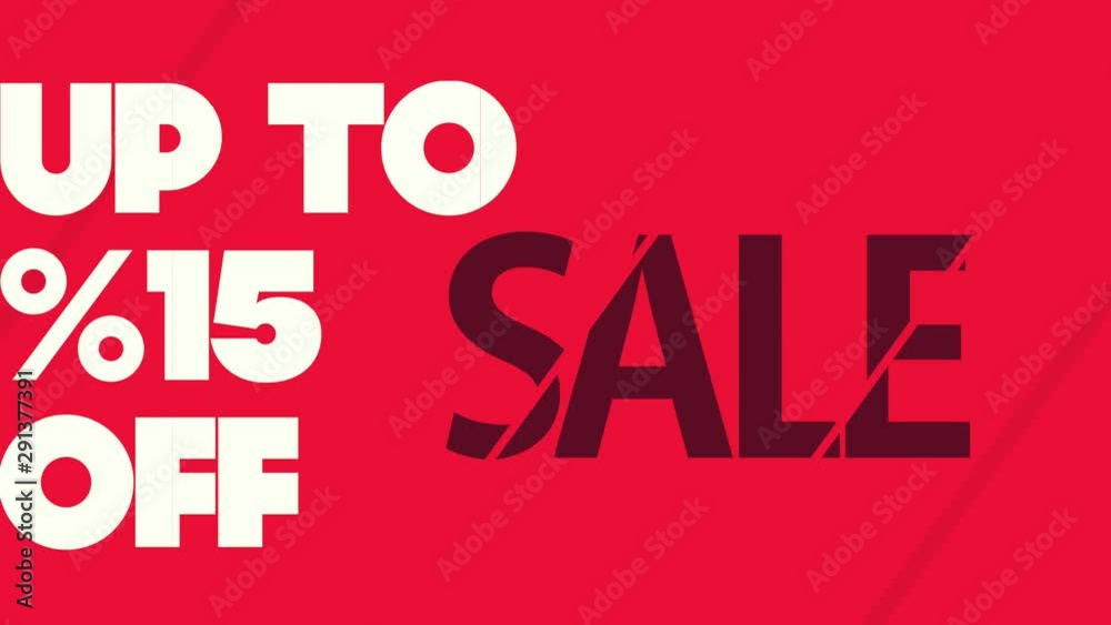 Sale Up to %15 Off Title Animations black and red background Sale Up to %15 Off Title Animations black and red background