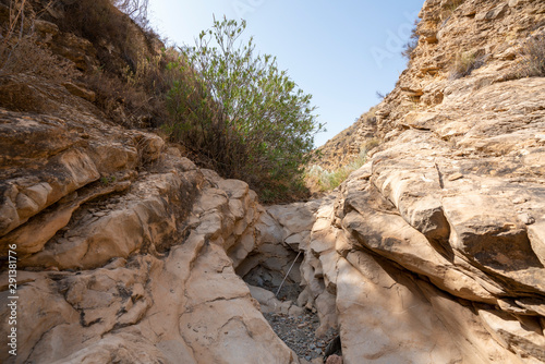 ravine eroded by time and water