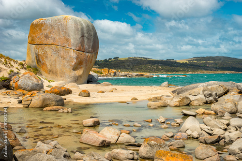 Castle Rock on Flinders Island, Tasmania photo