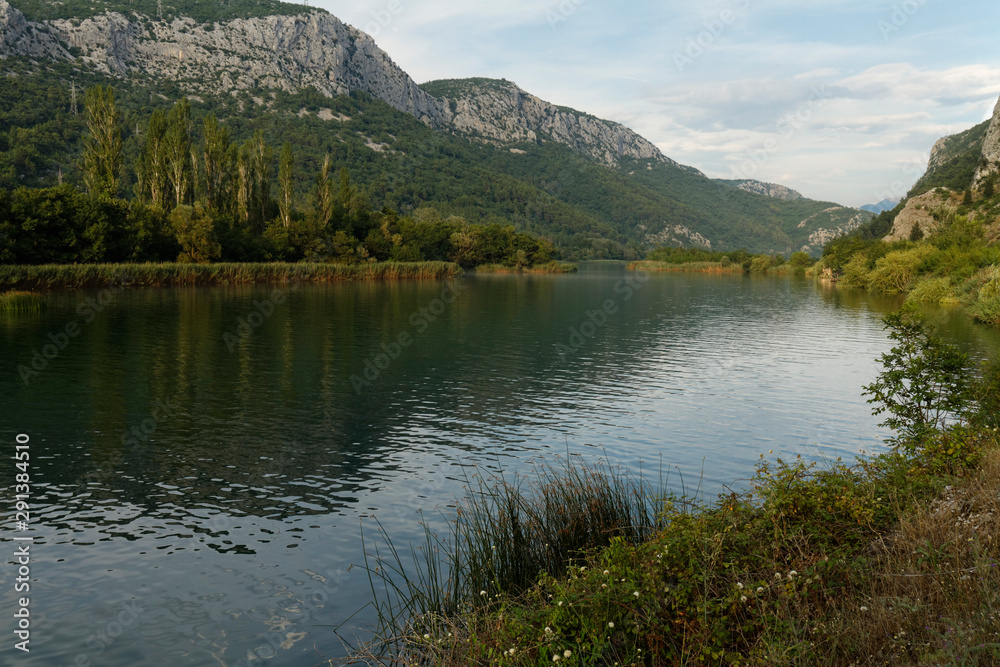 The Cetina River near Omis, Croatia