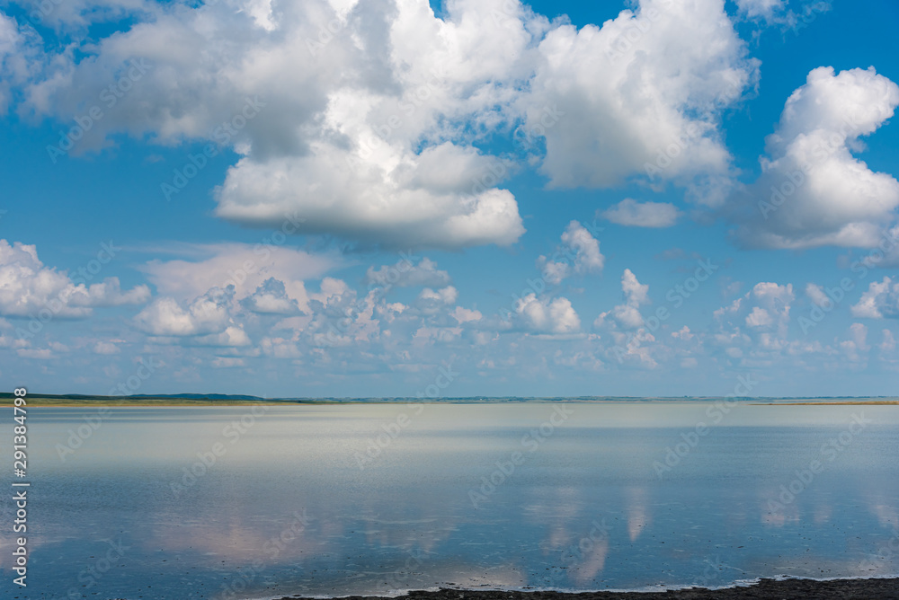 Mudspring Lake in rural Alberta near Hanna. 