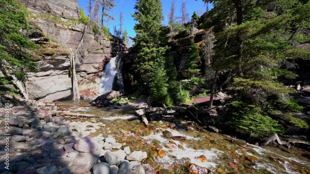 Baring Falls at the Saint Mary Lake Baring Falls at the Saint Mary Lake