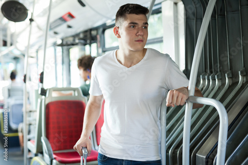 Portrait of modern male passenger
