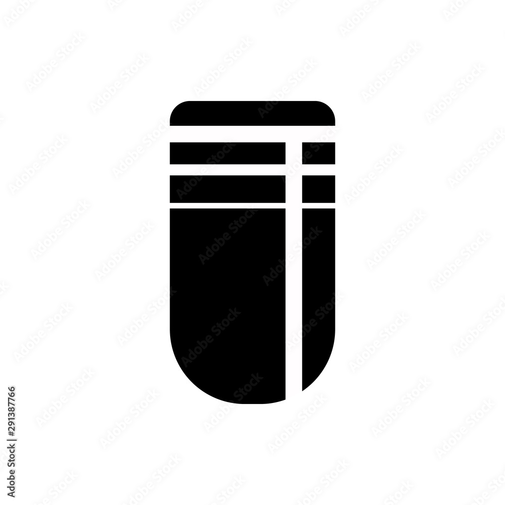 Nail black line manicure icon. Element of nail design icon Nail black line manicure icon. Element of nail design icon