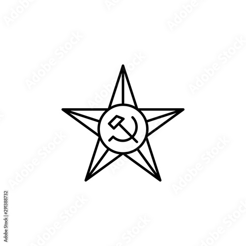 Russia, communism icon. Element of Russia thin line icon