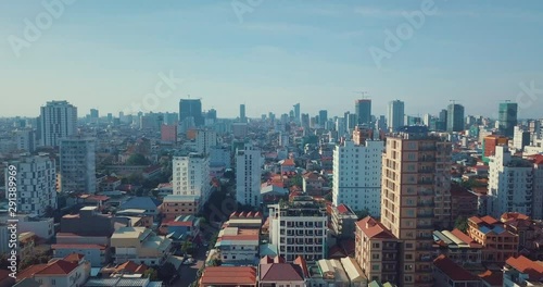Russian Market in Phnom Penh, Cambodia Aerial View