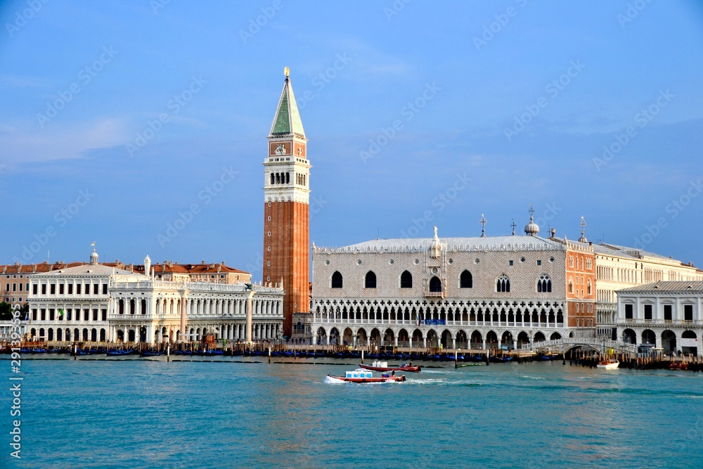 St Marks Square as seen from the Venetian Lagoon