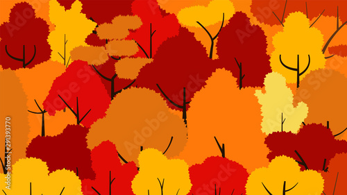 herbarium of autumn leaves illustration
