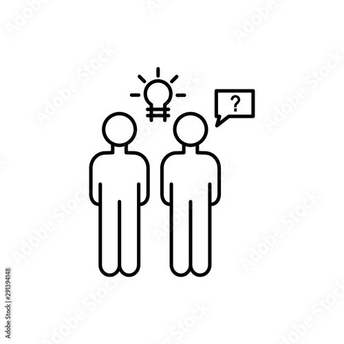 Businessmen overpopulation idea icon. Element of overpopulation thin line icon
