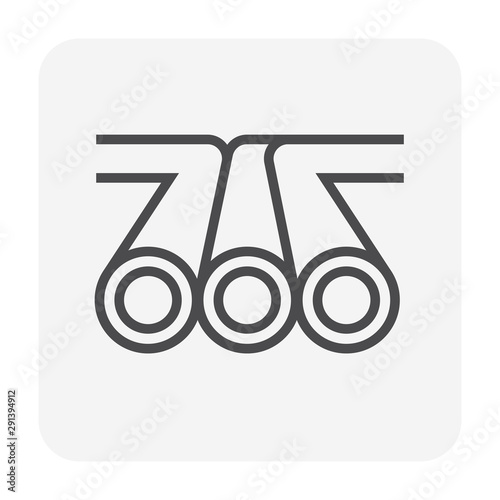 pipeline construction icon