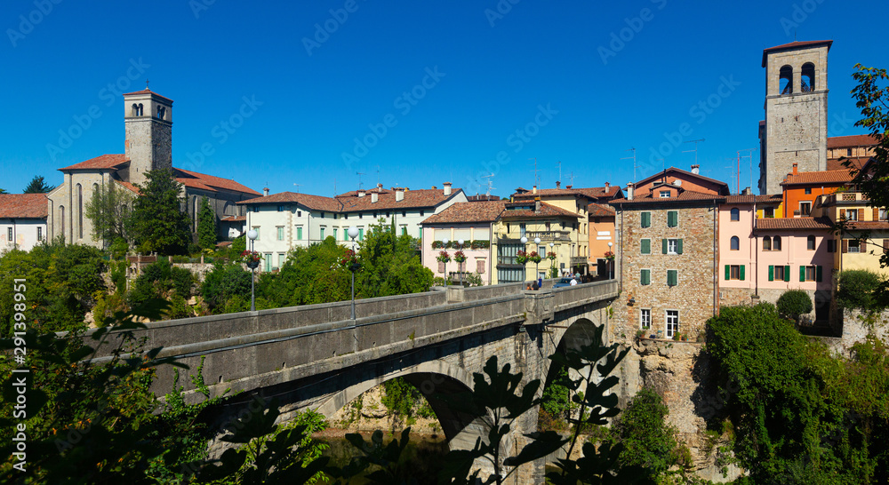 Cividale del Friuli with Ponte del Diavolo, Italy
