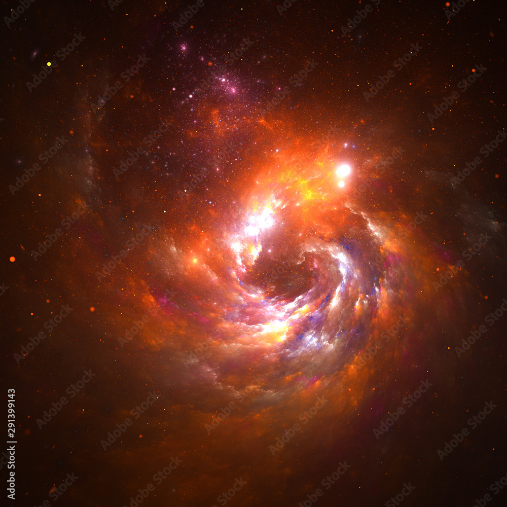 Obraz premium Abstract fractal background, computer-generated illustration.