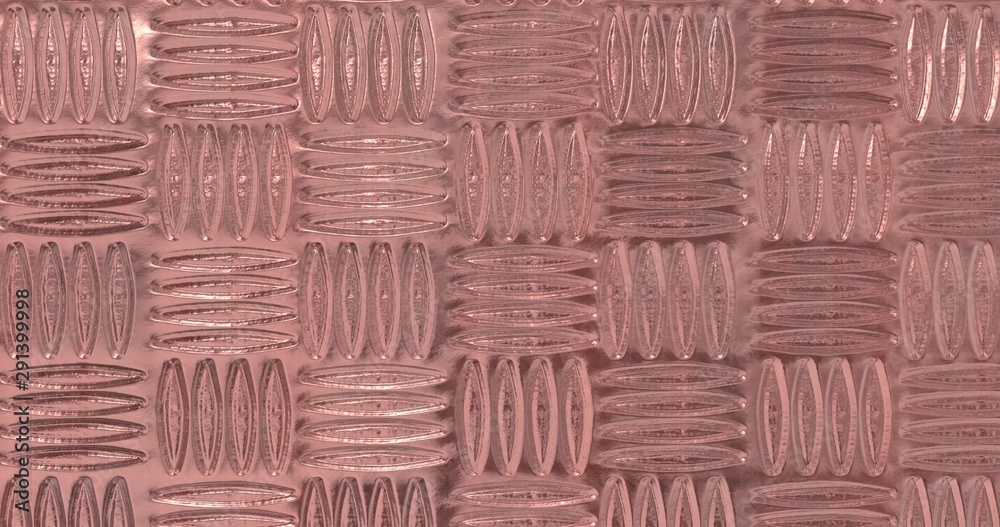 Fototapeta premium Rose gold foil background. Gold texture 3D rendering image
