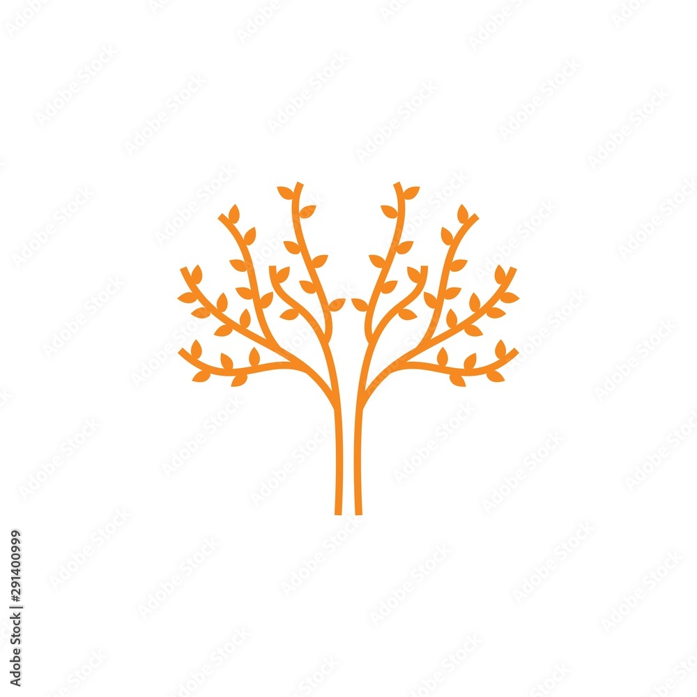 Tree of life logo design inspiration isolated, vector