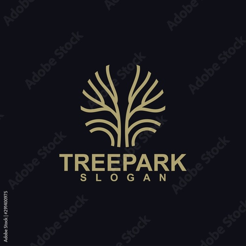 Tree of life logo design inspiration isolated, vector
