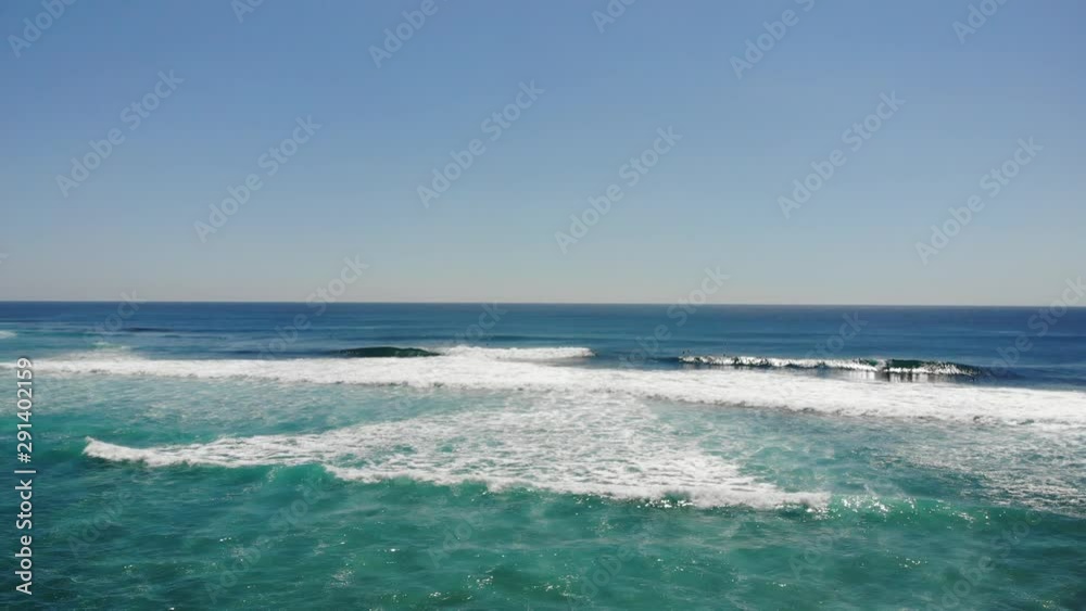 Indonesia beach with surfers and nice waves Indonesia beach with surfers and nice waves