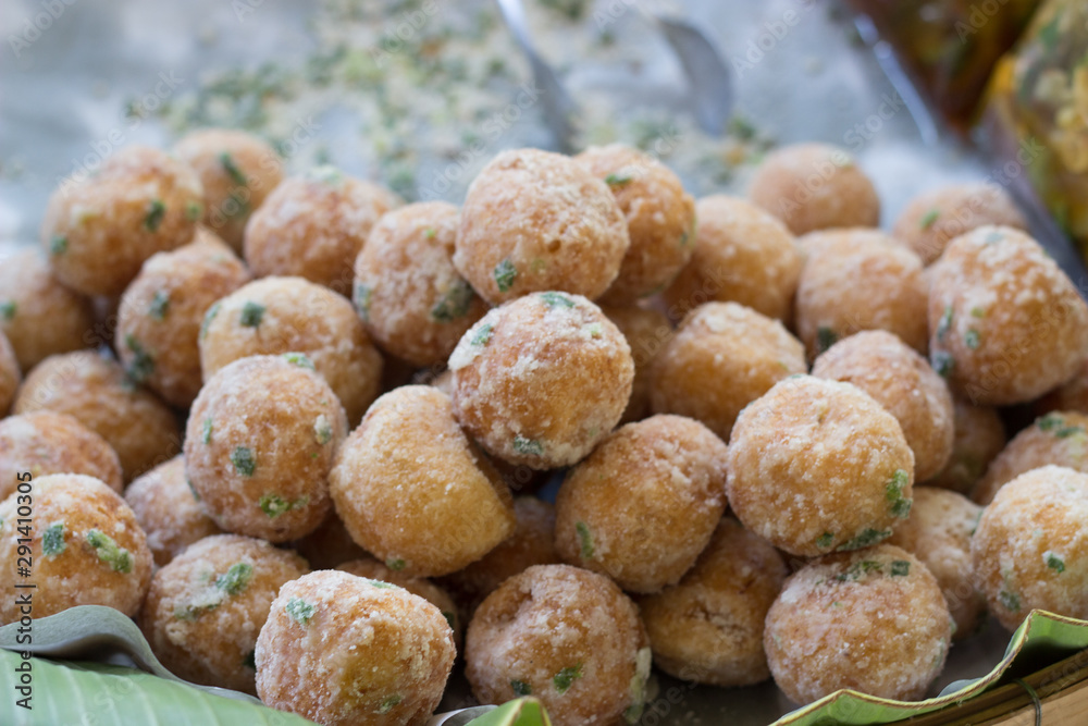 Thai dessert Cheese rolled coated in breadcrumb Thai dessert Cheese rolled coated in breadcrumb