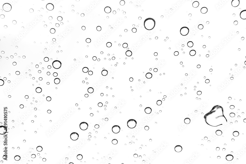 Rain drops on window glasses surface Natural Pattern of raindrops. Natural pattern of raindrops on white background for your design. Rain drops on window glasses surface Natural Pattern of raindrops. Natural pattern of raindrops on white background for your design.